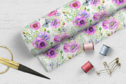 Pattern Collection, Purple Poppy, a Pattern Graphic by MitrushovaArt (Thumbnail 6 of 9)