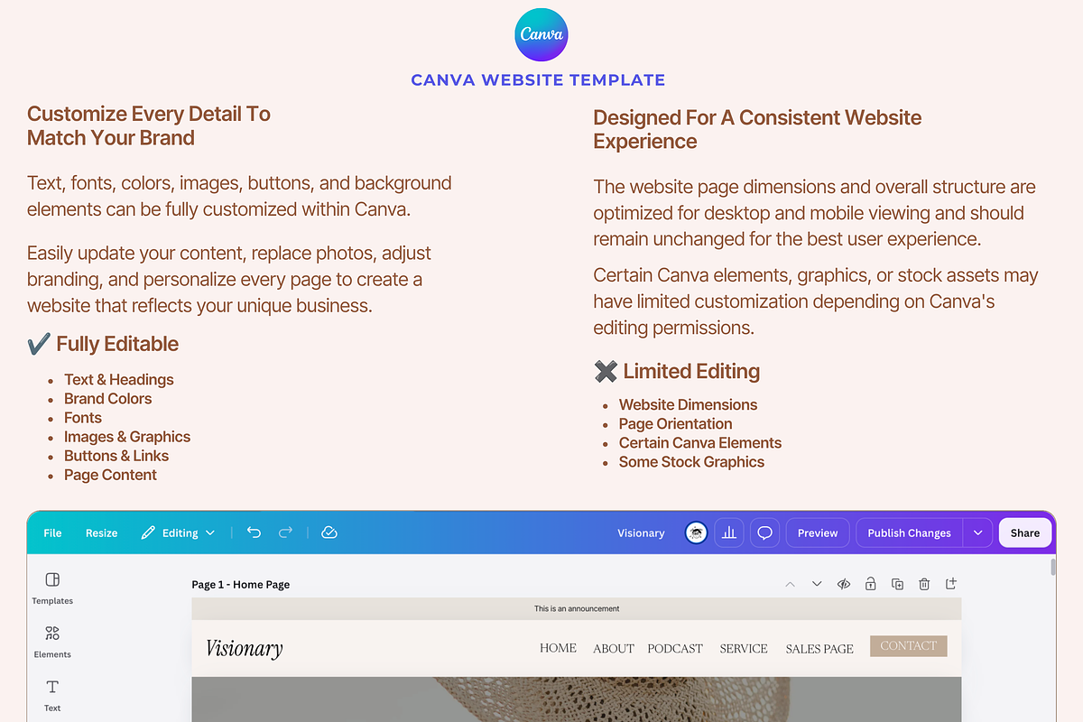 Coach Canva Website Template Kit, a Landing Page Template by Web Template Market (Photo 3 of 4)