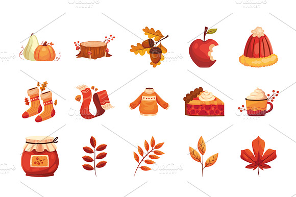 Cozy Autumn Illustration Set preview 2