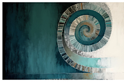 Baal Collection · Blue Spiral, a Texture Illustration by milatovar (Thumbnail 10 of 16)