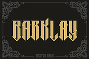 Barklay, a Blackletter Font by Mister Chek (Thumbnail 1 of 2)