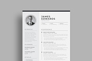 Resume Template / CV, a Resume Template by UX-group (Thumbnail 3 of 5)