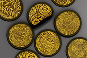 Gold Glitter William Morris Patterns, a Pattern Graphic by ARTOZEN DIGITAL (Thumbnail 2 of 20)