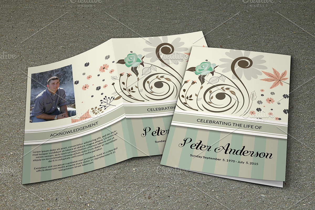 Funeral Program Template-V474, a Brochure Template by Template Shop (Photo 1 of 5)