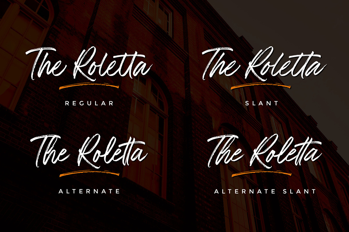 The Rolleta - Handbrush Signature, a Script Font by Almarkhatype (Photo 10 of 11)