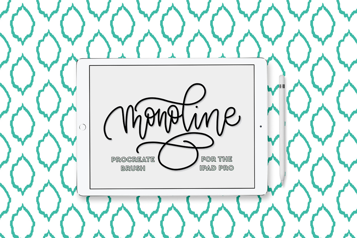 iPad Lettering Brush Monoline, a Brush Add-On by Hewitt Avenue (Photo 1 of 4)
