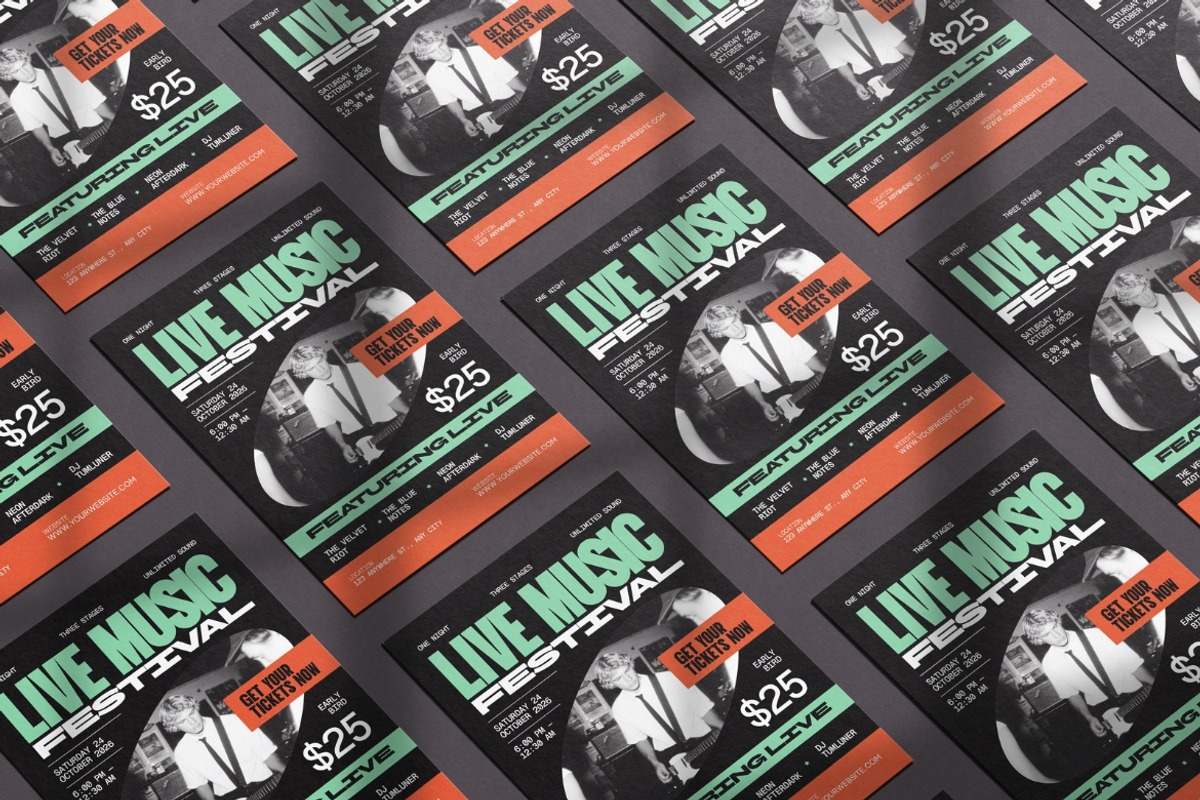 Music Event Flyer Set, a Flyer Template by Antstheme (Photo 3 of 3)