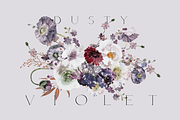 NEW! Dusty Violet collection, a Decorative Illustration by Youksy (Thumbnail 1 of 11)