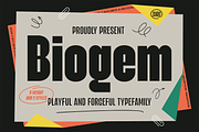 Biogem, a Font by A.Budianto (Thumbnail 1 of 9)