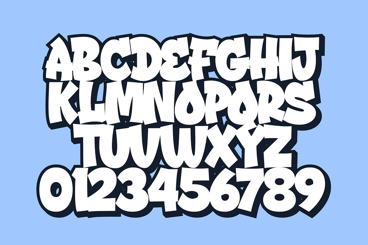 Street Drips - Graffiti Cartoon font, a Sans Serif Font by Blankids Studio (Photo 6 of 10)