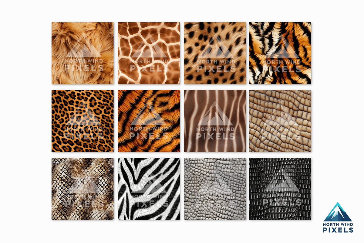 12 Real African Safari Animal Prints, a Texture Graphic by NorthWindPixels (Photo 2 of 4)