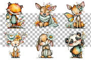 Whimsical Animals Clipart, a Seasonal Illustration by Daily.Designs (Thumbnail 3 of 4)