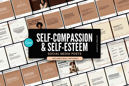 Self-Compassion Instagram Templates