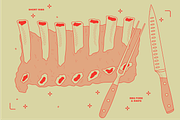 BBQ Food Vector Illustrations, a Food Illustration by TheFoodAtlas (Thumbnail 15 of 17)