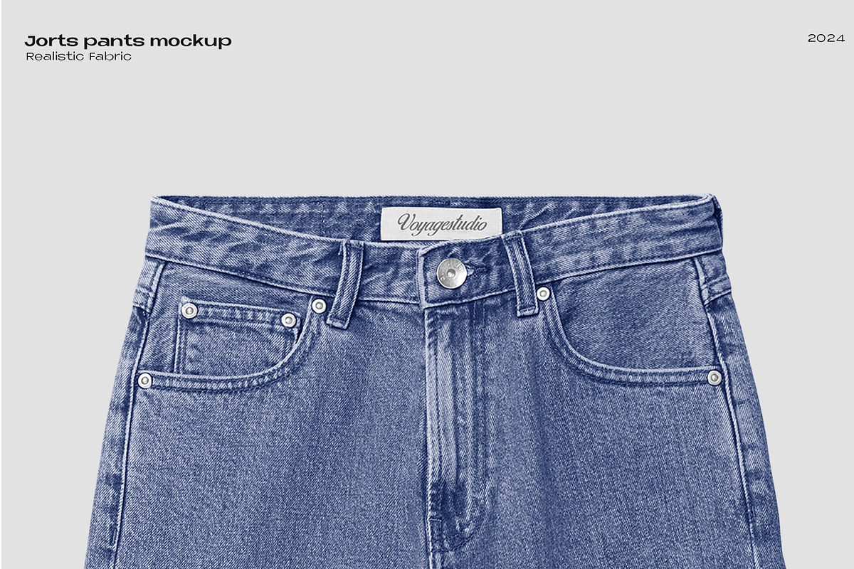 Jorts pants mockup, an Apparel Mockup by Voyage Studio (Photo 2 of 3)