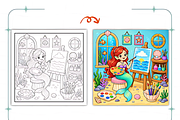 Underwater Dreams Coloring Book, a Decorative Illustration by Coco Bloom (Thumbnail 4 of 8)