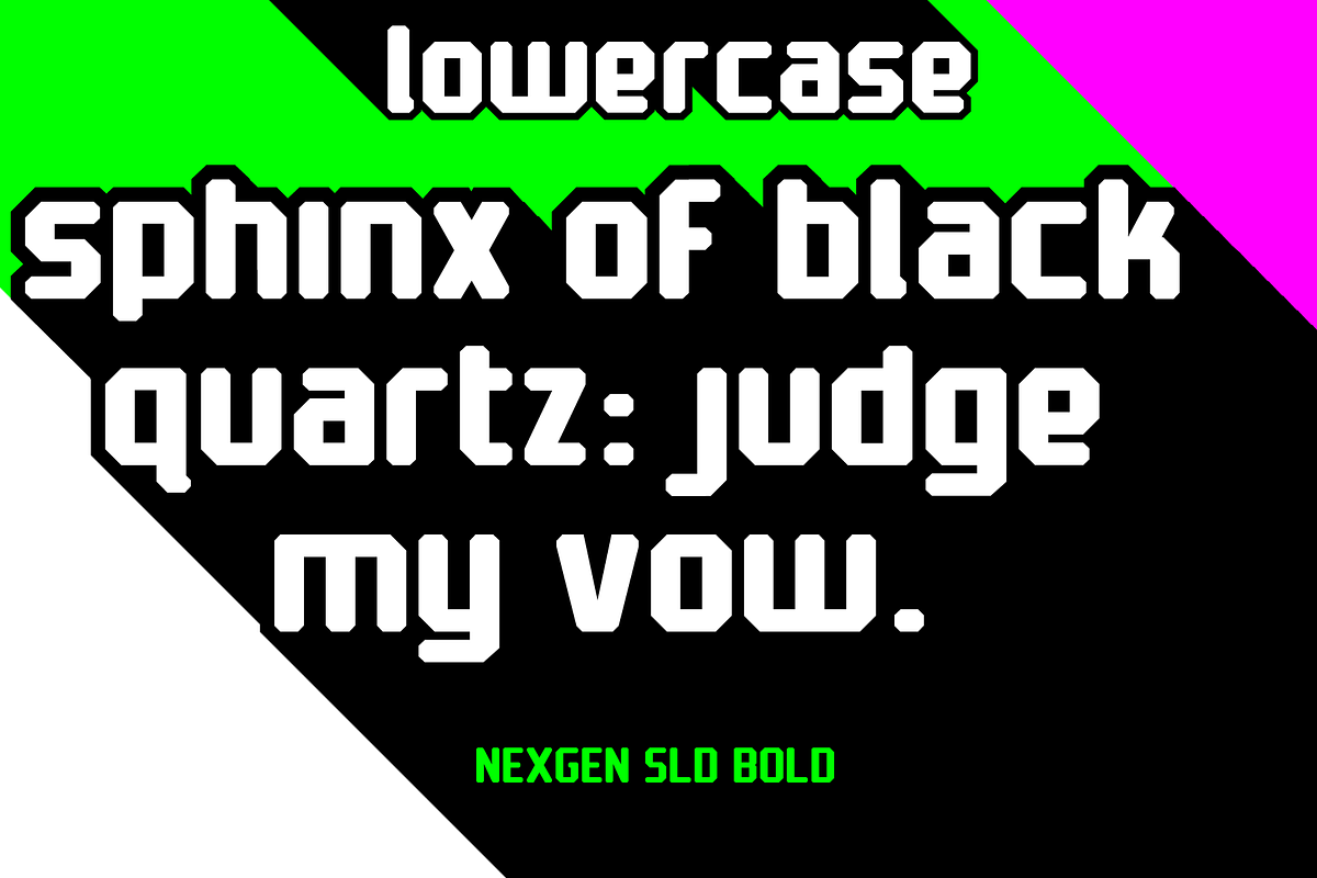 Nexgen SLD Font Family, a Sans Serif Font by Alphabet Agency (Photo 7 of 7)