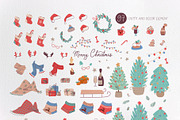 Christmas dogs. Designs generator, an Animal Illustration by Anna Summer (Thumbnail 6 of 14)