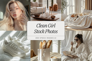 Clean Girl Aesthetic Stock Photos, a Photo by ZenSocialDesigns