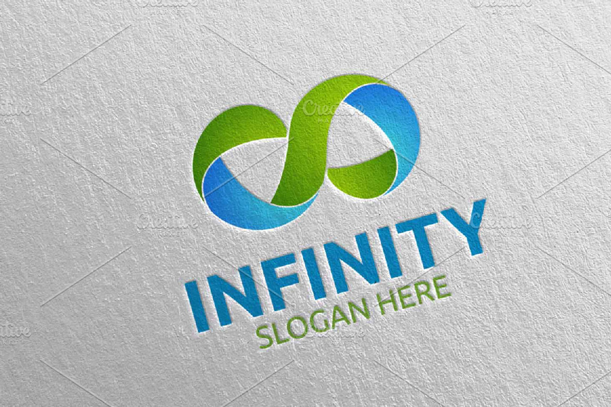 Infinity loop logo Design 20, a Branding & Logo Template by denayunebgt