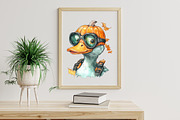 Funny Halloween Silly Goose Clipart, an Illustration by Libby Wishes (Thumbnail 2 of 7)