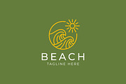 Serene Minimalist Beach Logo, a Branding & Logo Template by Signatoro (Thumbnail 2 of 2)
