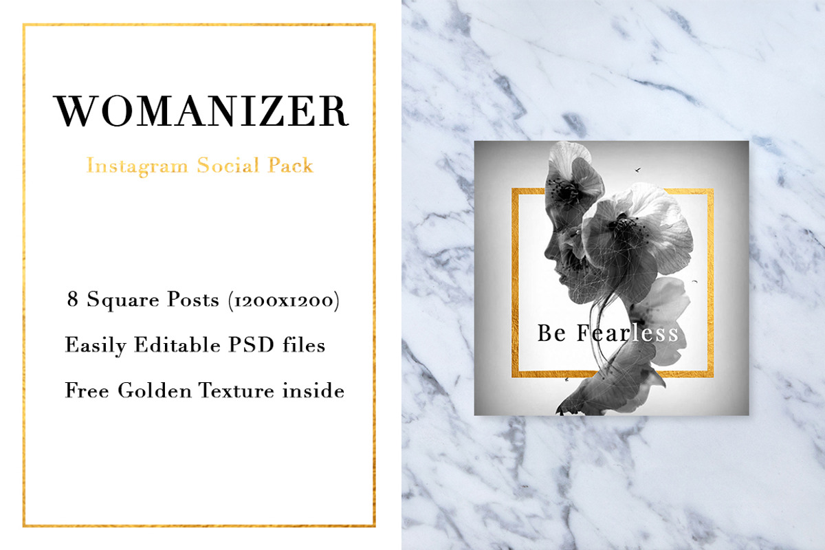 Womanizer Social Media Pack, a Templates & Theme by RedRiver Studio (Photo 5 of 10)