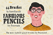 Fabulous Pencils for Procreate, a Brush Add-On by Guerillacraft (Thumbnail 1 of 7)