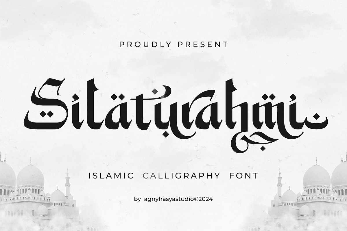 Silaturahmi - Calligraphy Font, a Font by agnyhasyastudio (Photo 1 of 10)