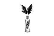 Pampas Grass Bottle Vase Bundle, an Illustration by Gaye Art (Thumbnail 21 of 31)