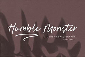Humble Monster - Calligraphy Font