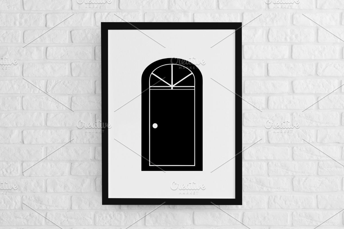 Door Silhouette SVG, a Decorative Illustration by newminddesign (Photo 2 of 5)