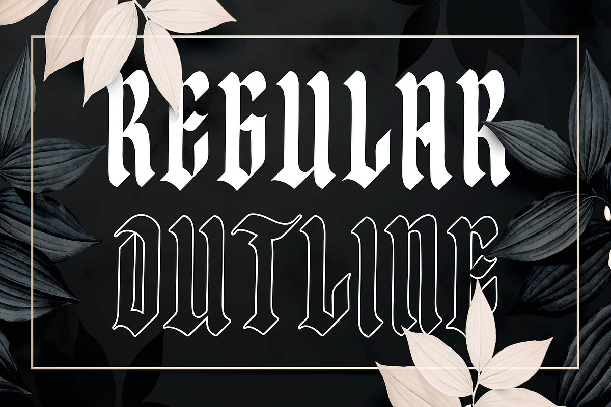 Black Freedom a Blackletter Font, a Blackletter Font by Blankids Studio (Photo 5 of 9)