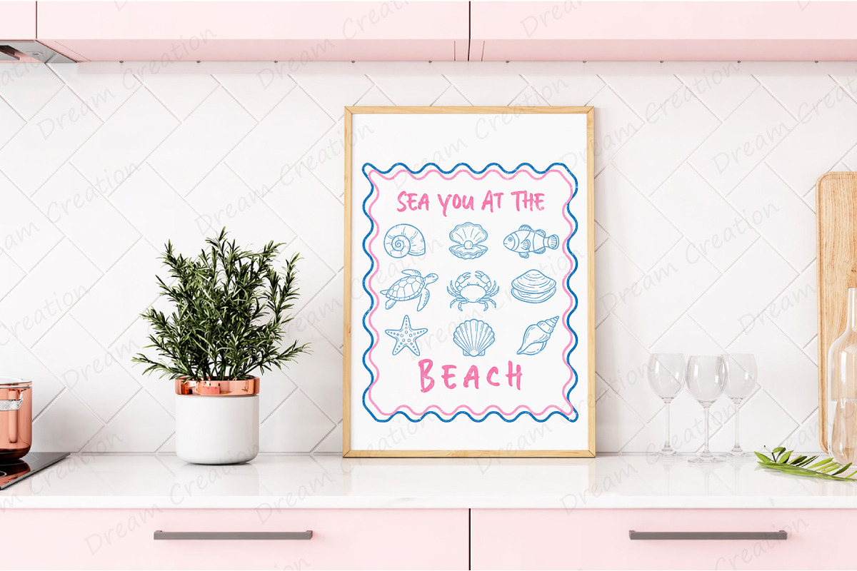 Summer Coastal PNG Hand Drawn Line A, an Illustration by Dream Creation (Photo 4 of 7)