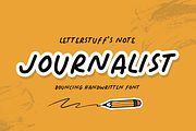 Journalist, a Handwritten Font by LetterStuff Typefoundry (Thumbnail 1 of 6)