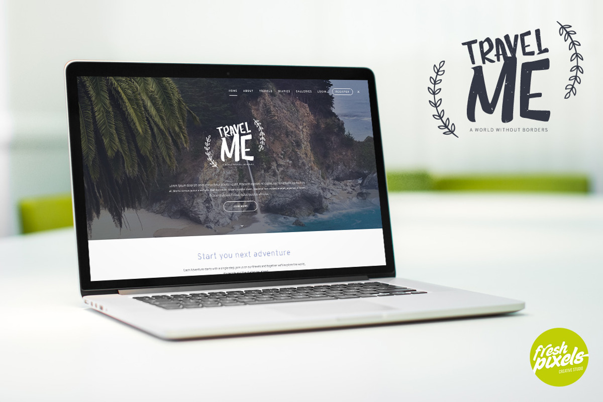 TravelMe - Travel Magazine PSD, a Websites & App Template by FreshPixels (Photo 2 of 9)