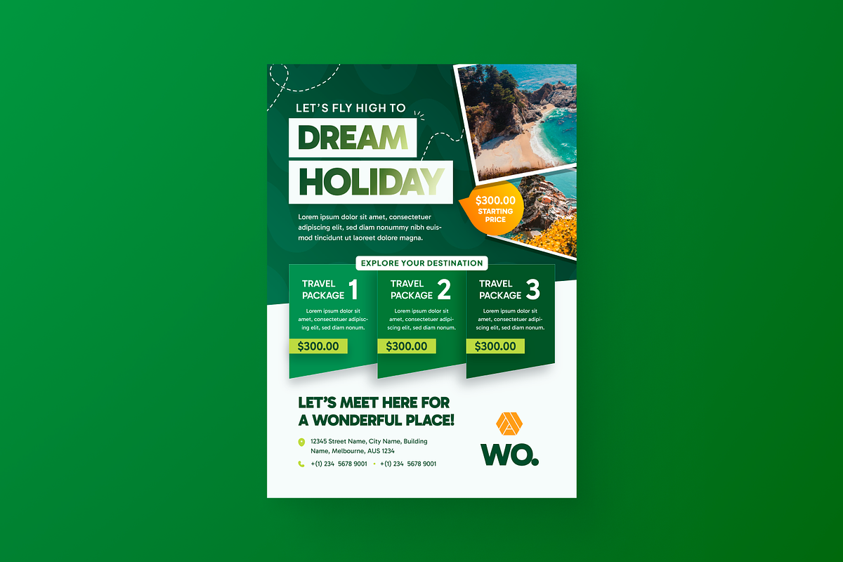 Adventure Awaits Travel Flyer, a Flyer Template by MMPixelCraft (Photo 2 of 6)