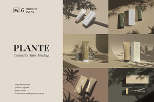 Plante - Cosmetics Tube Mockup
