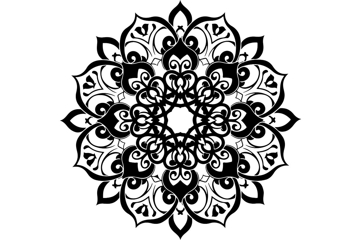 Ornamental Mandala Vector, an Object Graphic by Creativeshirt (Photo 2 of 19)