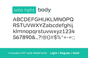SOLO- Sans Serif Font Family, a Sans Serif Font by Designova® (Thumbnail 6 of 7)