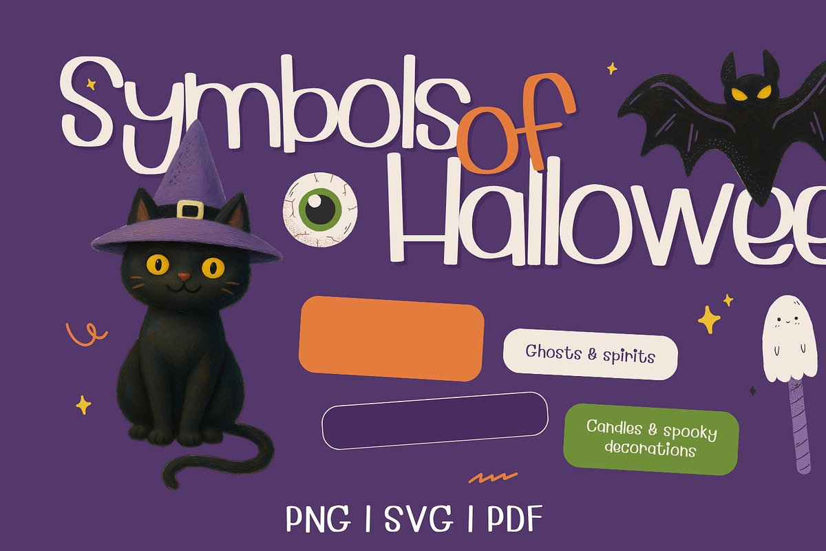 Cute Halloween Clipart Bundle, an Object Graphic by RAHMAT (Photo 4 of 10)