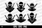 Vector logo of a ninja warrior, a Person Illustration by Vectorhight (Thumbnail 2 of 3)