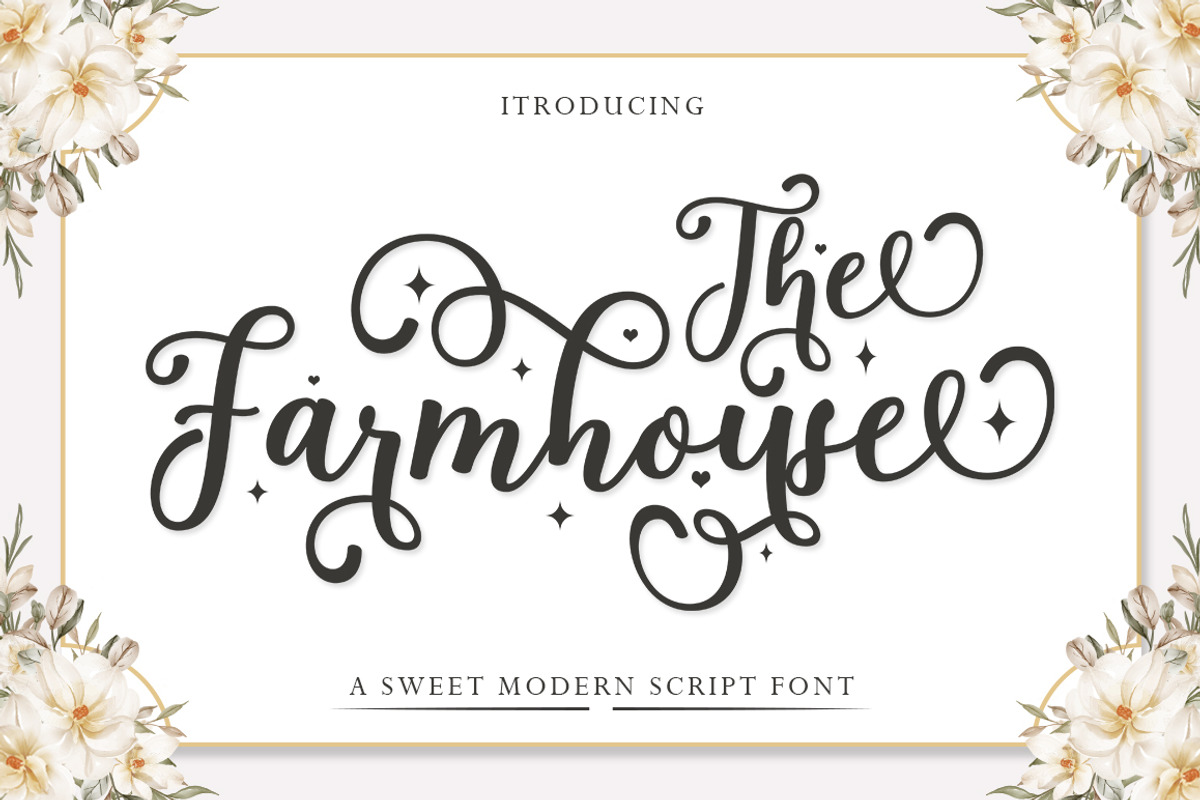 The Farmhouse, a Script Font by Strong.co (Photo 1 of 8)