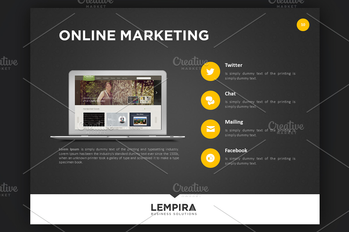 Lempira PowerPoint Presentation, a Presentation Template by eamejia (Photo 4 of 4)