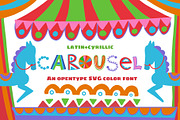 Carousel color font, a Handwritten Font by Malena (Thumbnail 1 of 6)