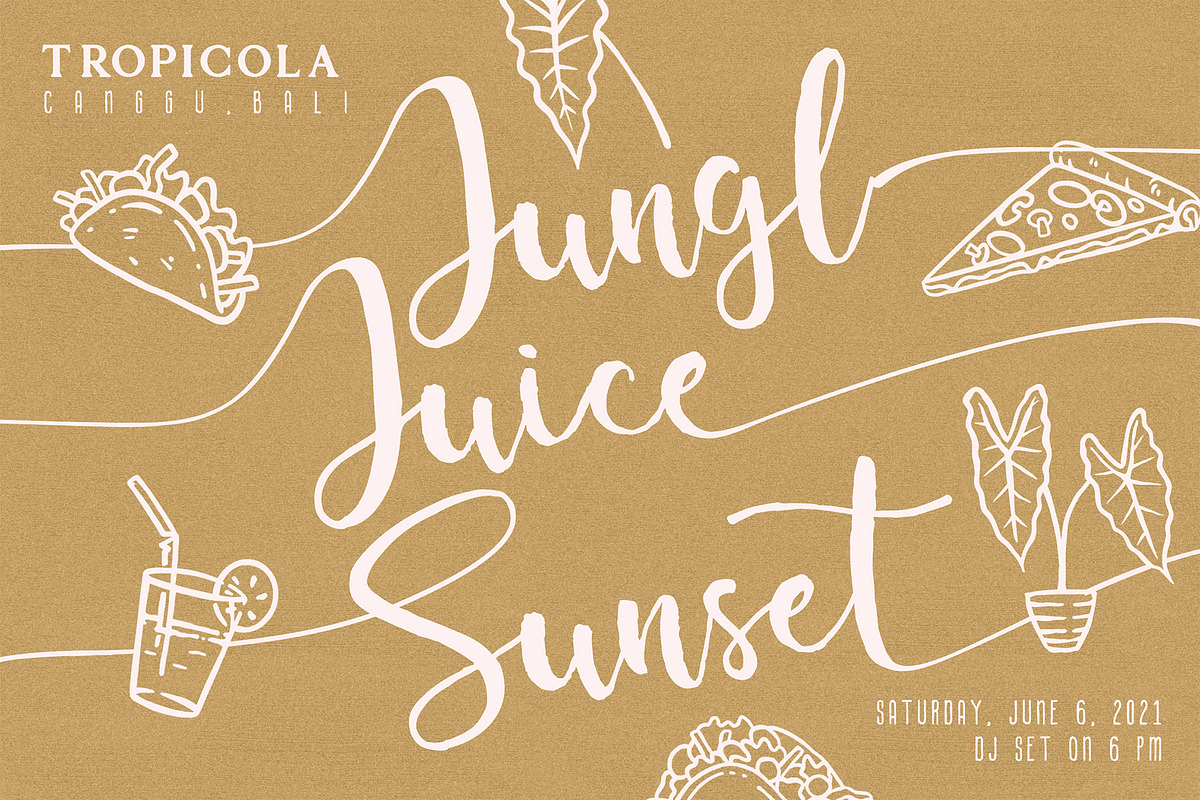 Alocasia-Trio Font Combination, a Script Font by Burntilldead (Photo 10 of 17)