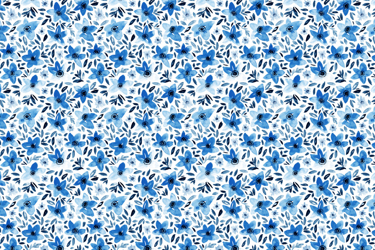 Azure, navy and white, a Pattern Graphic by Anya-D (Photo 4 of 9)
