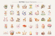 Motherhood Watercolor PNG Bundle, an Illustration by Artnoy (Thumbnail 2 of 8)