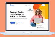 E-Learning Landing page Design, a Landing Page Template by UiDex (Thumbnail 4 of 4)