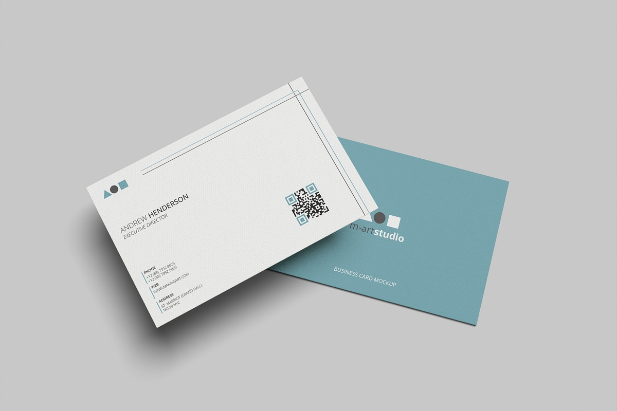Realistic Business Card Mockup PSD, an Advertising Mockup by MA-KING_ART (Photo 3 of 5)